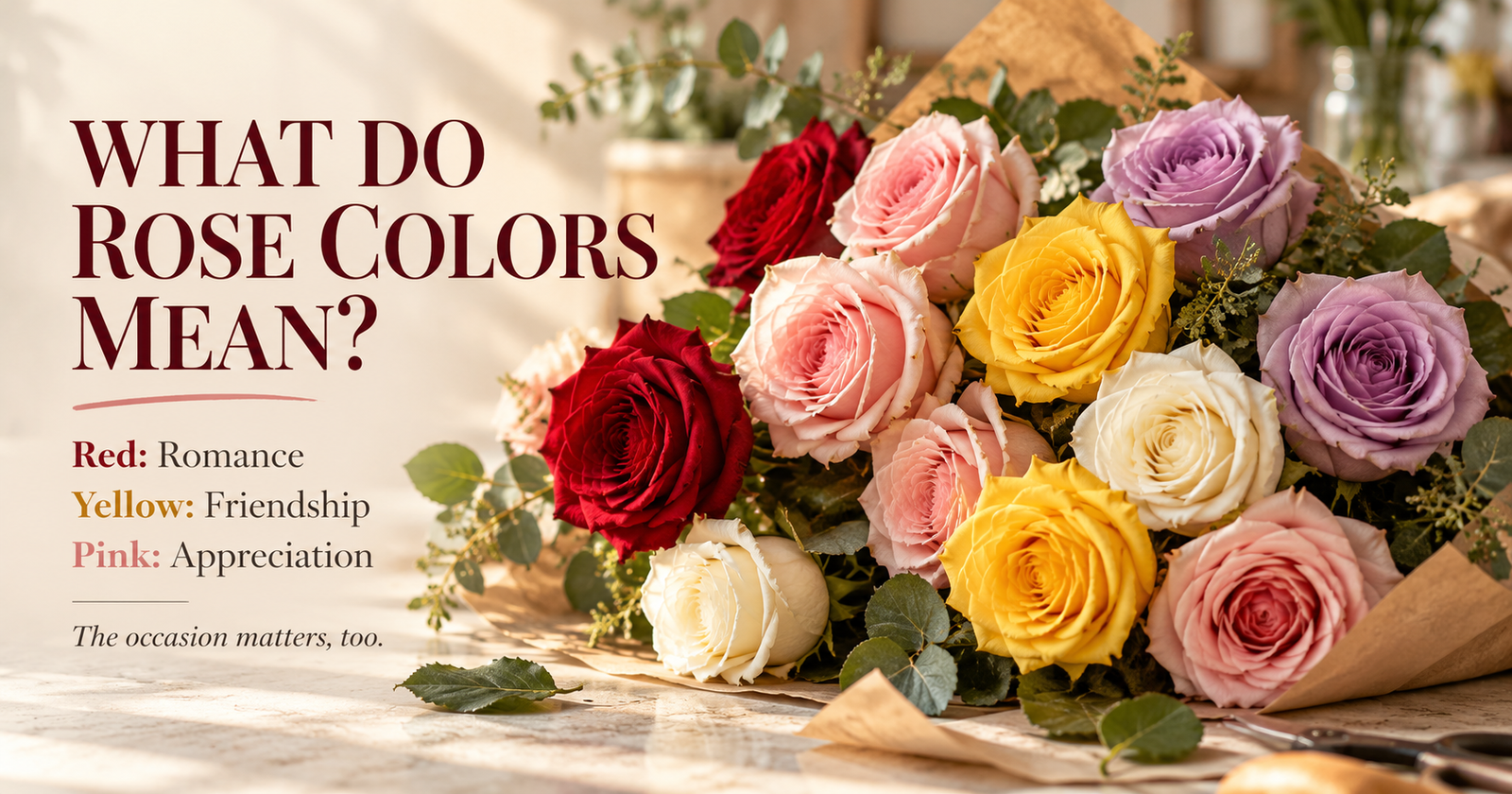 What Do Rose Colors Mean? Love, Friendship, and Thanks