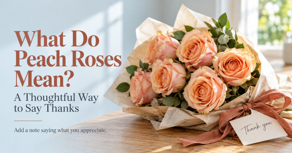 What Do Peach Roses Mean? A Thoughtful Way to Say Thanks