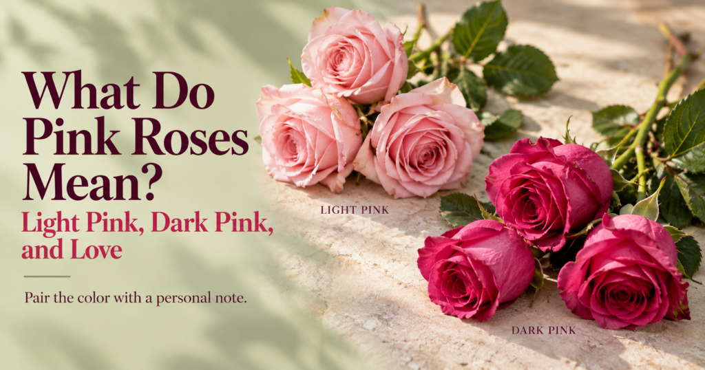 What Do Pink Roses Mean? Light Pink, Dark Pink, and Love